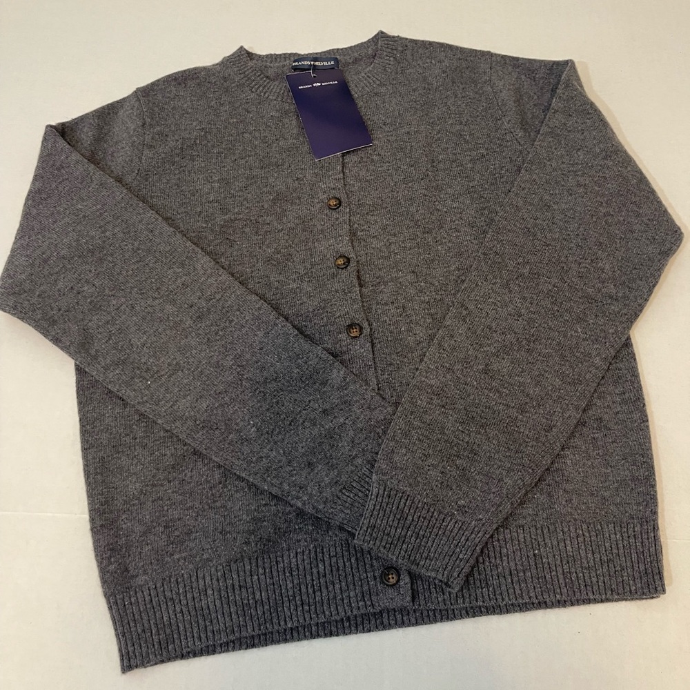 Gray Women's Cardigan Sweater Sz 38.